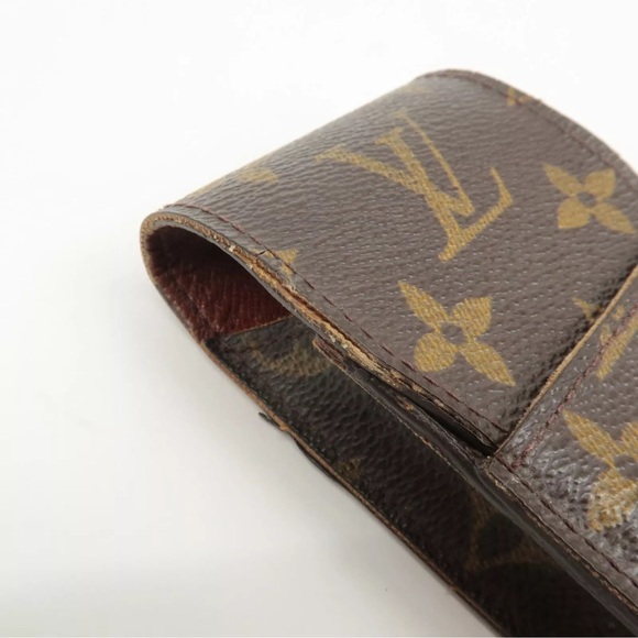 Authentic Louis Vuitton Monogram Etui Cigarette M63024 Used F/S - Picture 8 of 11